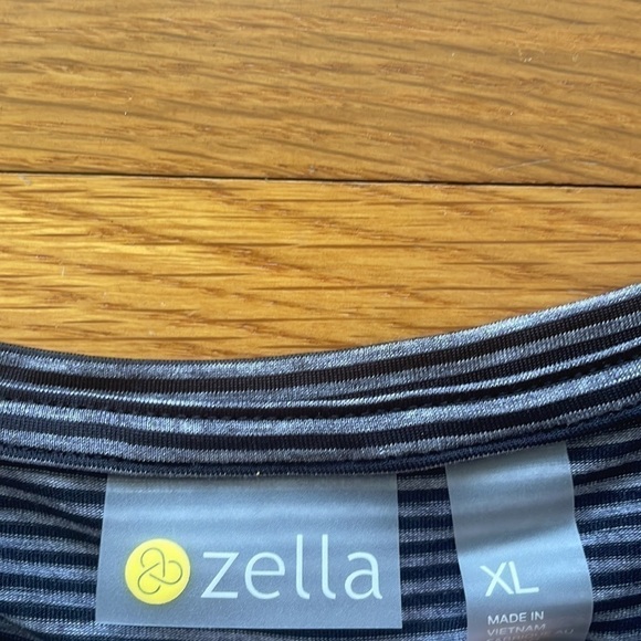 NEW Zella Work For It Stripe Tank Top in Black/Gray yoga studio XL - Picture 5 of 6